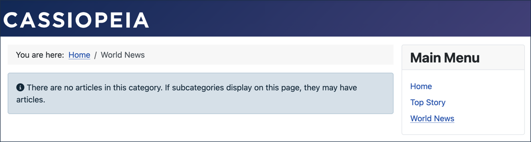 Empty blog list