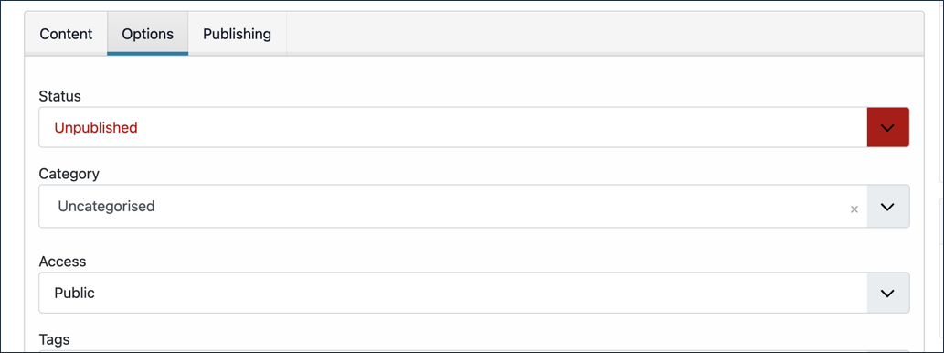 Status control is disabled for editors