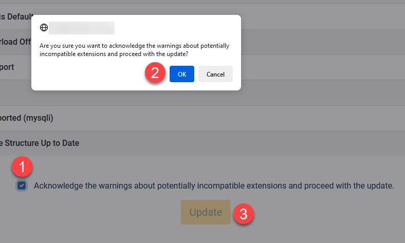 Acknowledge Warnings