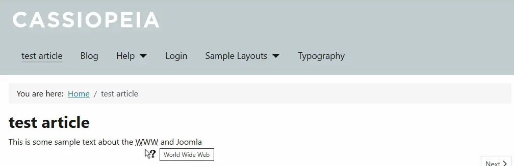 frontend example