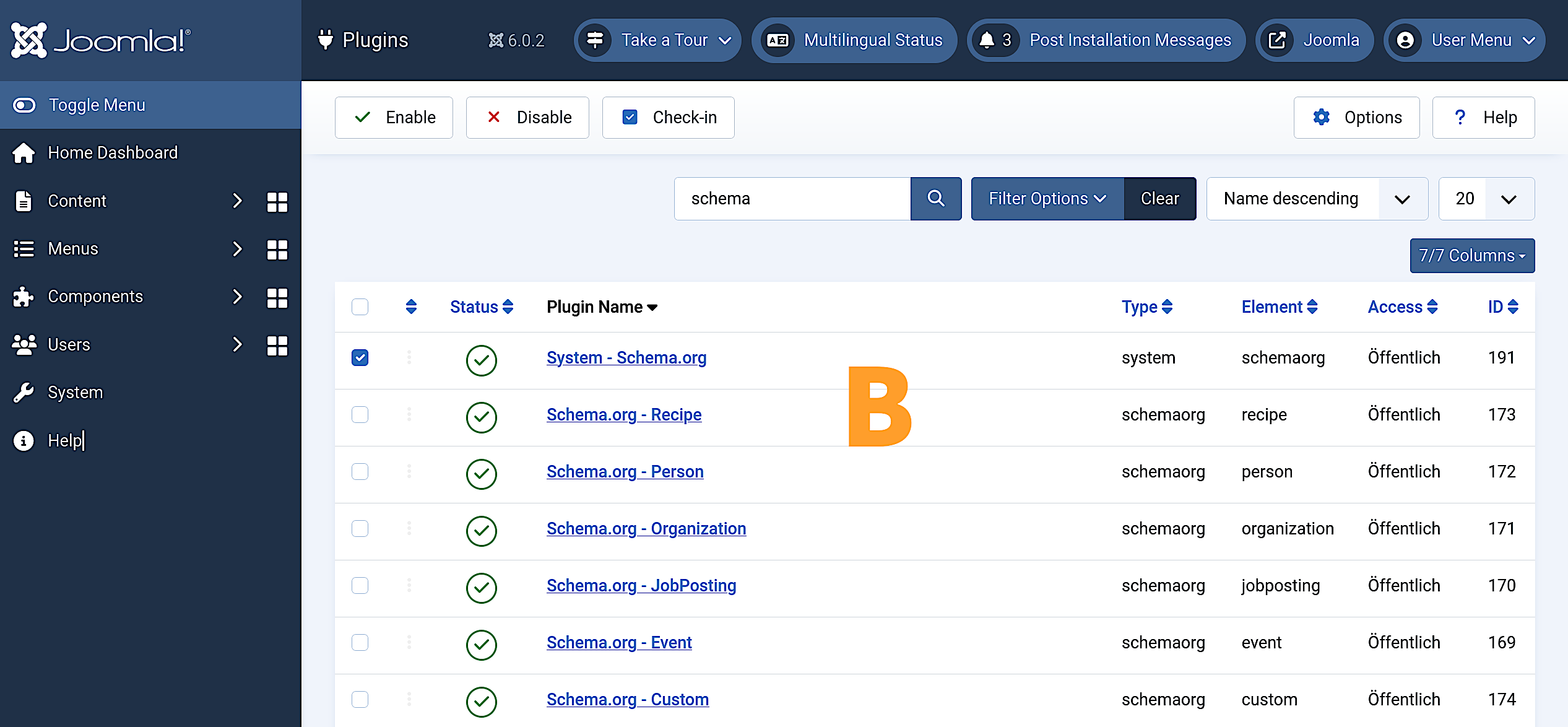 Example B: the browser zoom level increased to 150%